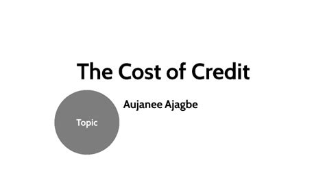 <strong>credit</strong> score. . The cost of credit multimedia presentation brainly